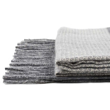 Load image into Gallery viewer, Unisex Oversized Grey long scarf Scarf with Tassels