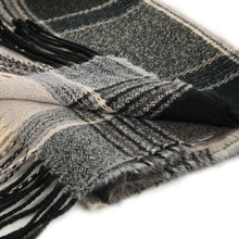 Load image into Gallery viewer, 77.5"L Unisex Fashion Multicolor Plaid Scarf with Tassel, Set of 2