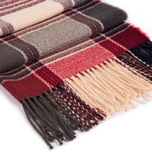 Load image into Gallery viewer, Oversized Fashion Multicolor Plaid Scarf with Tassels, Set of 2