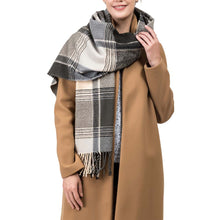 Load image into Gallery viewer, Oversized Fashion Multicolor Plaid Scarf with Tassels, Set of 2
