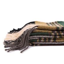 Load image into Gallery viewer, Oversized Fashion Multicolor Plaid Scarf with Tassels, Set of 2