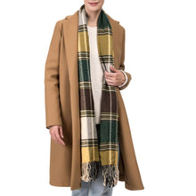 Load image into Gallery viewer, Oversized Fashion Multicolor Plaid Scarf with Tassels, Set of 2