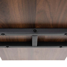 Load image into Gallery viewer, 64.57"H Brown Metal/Wooden 4-Tier Bookcases and Ladder Shelf