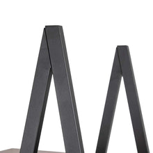 Load image into Gallery viewer, 64.57"H Brown Metal/Wooden 4-Tier Bookcases and Ladder Shelf