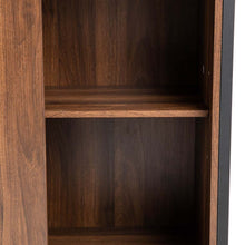 Load image into Gallery viewer, 31.82"H Wooden/Metal Floor Cabinet with Double Sliding Doors