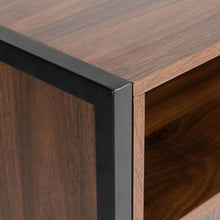 Load image into Gallery viewer, 31.82"H Wooden/Metal Floor Cabinet with Double Sliding Doors