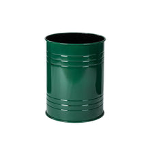Load image into Gallery viewer, Hunter Green Modern Metal Storage Accent Table or Stool with Solid Wood Lid, Set of 2