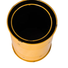 Load image into Gallery viewer, Yellow Modern Metal Storage Accent Table or Stool with Solid Wood Lid, Set of 2