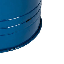 Load image into Gallery viewer, Navy Blue Modern Metal Storage Accent Table or Stool with Solid Wood Lid, Set of 2