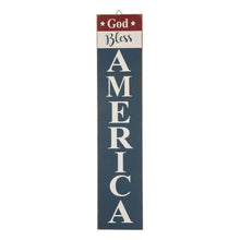 Load image into Gallery viewer, Wooden Patriotic Word "God Bless America" Sign Wall Decor