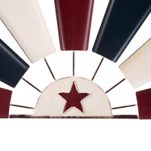 Load image into Gallery viewer, 32"L Welcome Metal Patriotic Half Wind Spinner Wall Decor