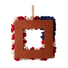 Load image into Gallery viewer, 19.25"L Americana Squared Fabric Wreath