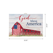 Load image into Gallery viewer, 30"L God Bless America Sign Wooden Wall/Hanging Decor