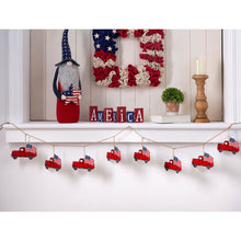 Load image into Gallery viewer, 72"L Patriotic Galvanized Truck Garland