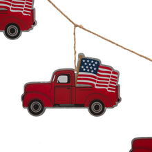 Load image into Gallery viewer, 72"L Patriotic Galvanized Truck Garland