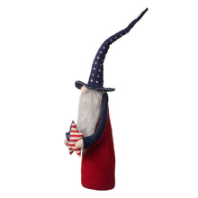 Load image into Gallery viewer, 28"H Fabric Patriotic Gnome Standing Décor