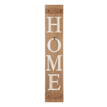 Load image into Gallery viewer, 42"H Wooden Brown HOME Porch Sign With 3 Interchangeable Wreathes(Spring/Fall/Christmas)