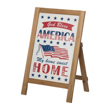 Load image into Gallery viewer, 24"H God Bless America & My Home Sweet Home Wooden Porch Sign Décor