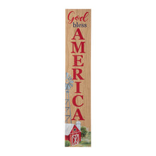 Load image into Gallery viewer, 42"H God Bless America Wooden Porch Board Sign