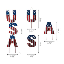 Load image into Gallery viewer, 46"H USA Metal Vertical/Horizontal Yard Stake