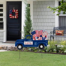 Load image into Gallery viewer, 24"L Metal Patriotic Truck Yard Stake or Wall Décor