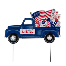 Load image into Gallery viewer, 24"L Metal Patriotic Truck Yard Stake or Wall Décor