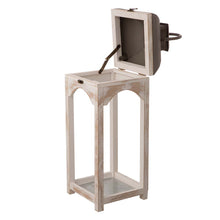 Load image into Gallery viewer, Set of 2 Modern Farmhouse Wooden Lantern