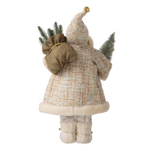 Load image into Gallery viewer, 18"H Christmas Santa Claus Figurine with Golden Coat and Silver Pants Figurine