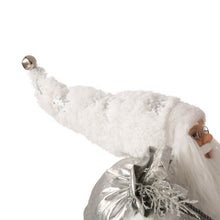 Load image into Gallery viewer, 18"H Christmas Santa Figurine With White Faux Fur Suit