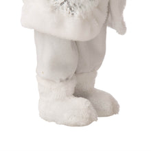 Load image into Gallery viewer, 18"H Christmas Santa Figurine With White Faux Fur Suit