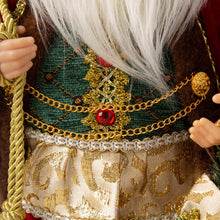 Load image into Gallery viewer, 18"H Christmas Santa Claus Figurine With Traditional Red Velvet Suit