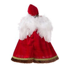 Load image into Gallery viewer, 12"H Christmas Red Velvet Angel Tree Topper