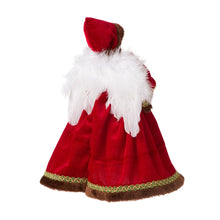 Load image into Gallery viewer, 12"H Christmas Red Velvet Angel Tree Topper