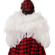 Load image into Gallery viewer, 16"H Christmas Red Plaid Angel Tree Topper