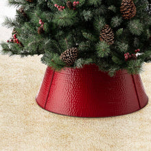 Load image into Gallery viewer, 26"D Red Hammer-harden Metal Tree Collar