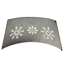 Load image into Gallery viewer, 26"D Snowflake Die Cut Metal Tree Collar with Light String