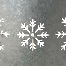 Load image into Gallery viewer, 26"D Snowflake Die Cut Metal Tree Collar with Light String