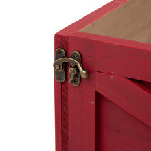 Load image into Gallery viewer, 22.09"L Red Wooden Christmas Tree Collar