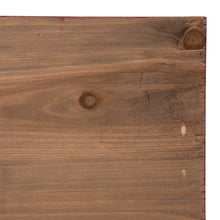 Load image into Gallery viewer, 22.09"L Red Wooden Christmas Tree Collar