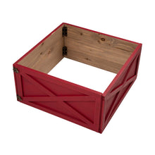 Load image into Gallery viewer, 22.09"L Red Wooden Christmas Tree Collar