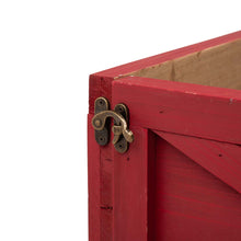 Load image into Gallery viewer, 26"L Red Wooden Christmas Tree Collar