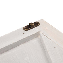 Load image into Gallery viewer, 26"L Washed White Wooden Christmas Tree Collar