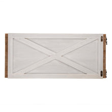 Load image into Gallery viewer, 26"L Washed White Wooden Christmas Tree Collar