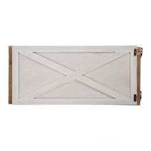 Load image into Gallery viewer, 26"L Washed White Wooden Christmas Tree Collar