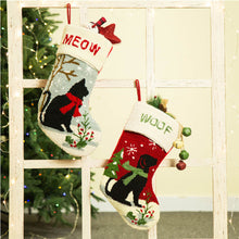 Load image into Gallery viewer, 2PK Cat & Dog Design Hooked Stocking