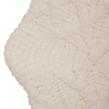 Load image into Gallery viewer, 22"L Knitted Polyester White Christmas Stocking With Red Trim & Pompom Set of 2