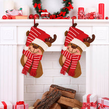 Load image into Gallery viewer, 2PK 3D Hooked Stocking, Reindeer