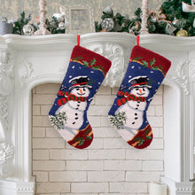 Load image into Gallery viewer, 2PK Hooked Stocking, Snowman