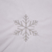 Load image into Gallery viewer, 48"D White Fleece Christmas Tree Skirt