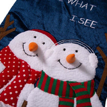 Load image into Gallery viewer, 36"L Velvet 3D Snowman Oversized Stocking